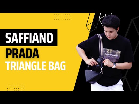 รีวิว SAFFIANO PRADA TRIANGLE BAG น้องสามเหลี่ยมสุดเก๋ อีกหนึ่งรุ่นฮิตจากแบรนด์ Prada