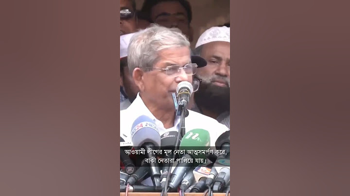 আওয়ামী লীগে মূল নেতা আত্মসমর্পণ করে, বাকী নেতারা পালিয়ে যায়।-মির্জা ফখরুল ইসলাম আলমগীর।