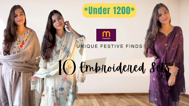 *Meesho* 10 Festive Aesthetic Sets Haul💯 Under 1200 #meeshofinds #haul 