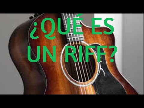 Vídeo: Què és Un Riff De Guitarra