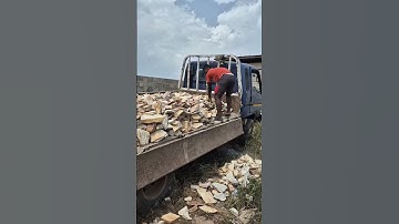 delivery of natural stone cladding to ABURI. Ghana 🇬🇭