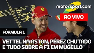DIRETO DO PADDOCK: Vettel confirmado na Aston, Pérez ‘chutado’ e McLaren ‘à venda’; Bernoldi comenta