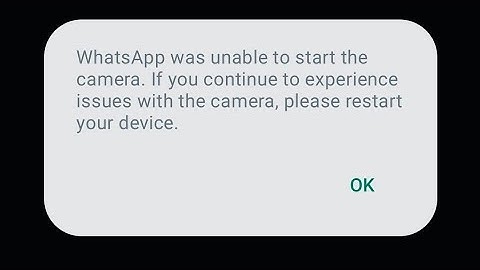 Hoe je het probleem kunt oplossen dat WhatsApp de camera niet kan starten als je problemen blijft...