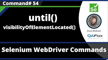 until() and visibilityOfElementLocated() Commands - Selenium WebDriver