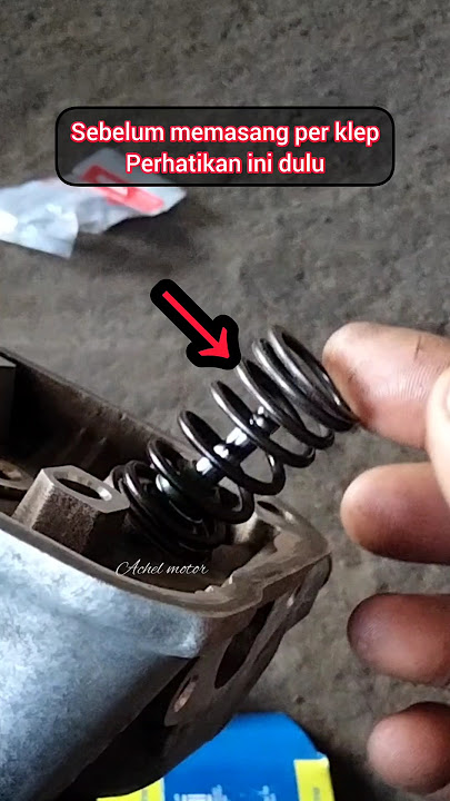cara memasang per klep yang benar. #miogear #automobile #shortvideo