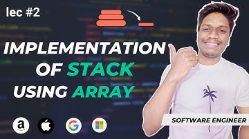 Implementation of Stack using Array | Data Structures and Algorithms | CodeOps
