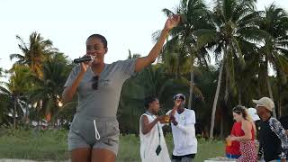 Beach Party for the Canadian customers, Varadero, Cuba - clip P1300381