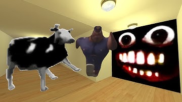 Officer Earl, Polish Cow And Scary Face Nextbot Gmod