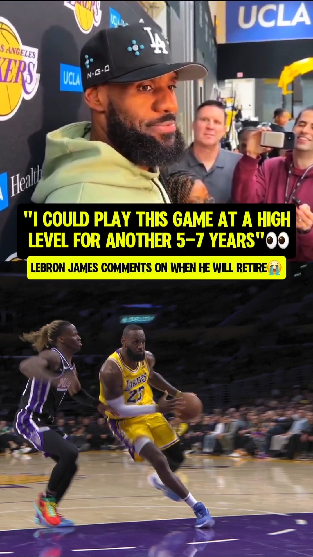 Bron says he wouldn't return like MJ?