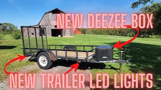 Fathers Day Gifts! Utility Trailer Upgrades - LED Lights and Deezee Tongue Box