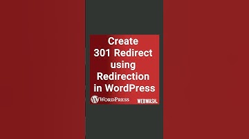 Create 301 Redirect using Redirection in WordPress