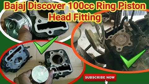 bajaj discover 100cc piston ring setting || bajaj discover 100cc head fitting
