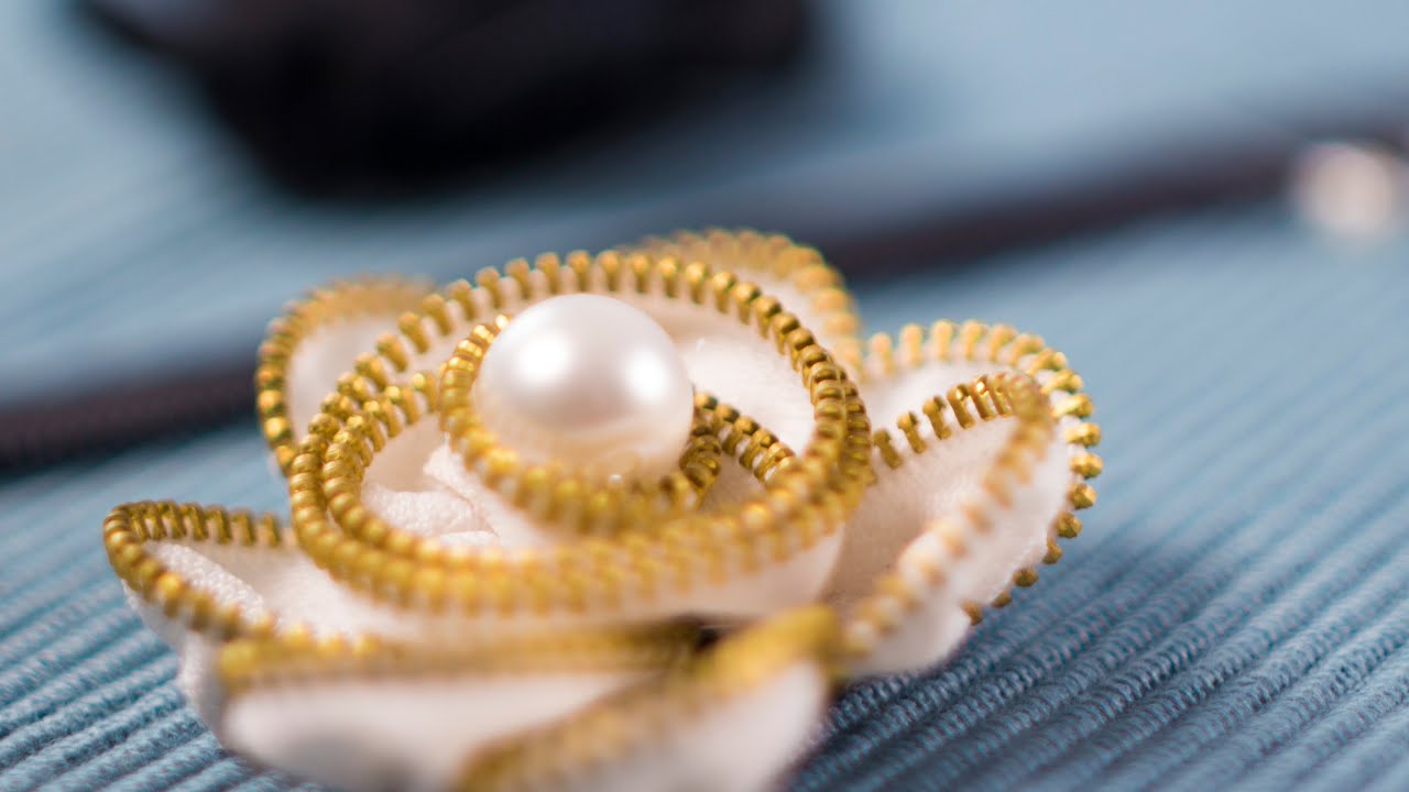Cómo hacer broche con cremallera