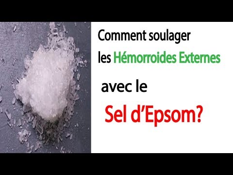 Vidéo: Sel D'Epsom Pour Les Hémorroïdes: Comment L'utiliser Dans Un Bain Ou Une Pâte