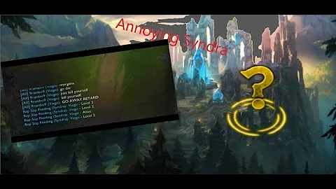Annoying Syndra trolls the jungler