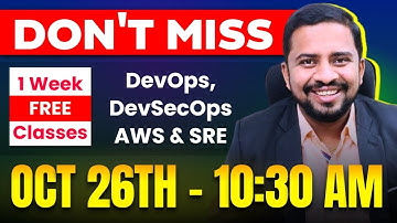 Last Chance! DevOps DevSecOps AWS SRE Live Demo in Telugu | Oct 26th