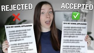 COMPARING MY 2 VET SCHOOL APPLICATIONS IN DETAIL: a rejected application vs an accepted one! screenshot 3