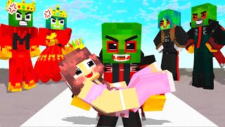 Monster School : Zombie x Squid Game PRINCESS IN LOVE ZOMBIE, BUT VAMPIRE - Minecraft Animation