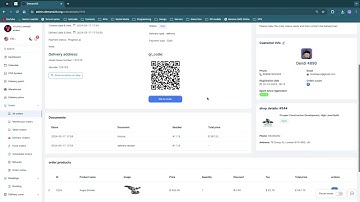 Orders menu, export and filter them