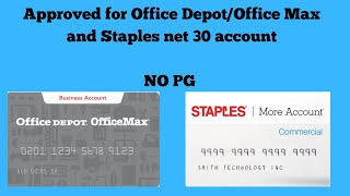 Approved for Office Depot/Office Max and Staples business credit accounts (NO PG, $1k credit limit) screenshot 5