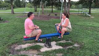 Playground in Cuba Missouri with Paul and Karen