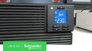 How to Initiate Self Test in UPS SRV5KRIL IN | Schneider Electric Support