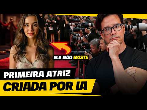 Thumbnail do vídeo: É O FIM DE HOLLYWOOD? TILLY NORWOOD: A PRIMEIRA ATRIZ CRIADA POR IA