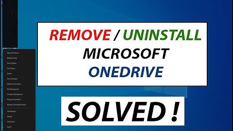Remove Microsoft OneDrive - Save All Documents & Uninstall/Delete Microsoft OneDrive – WINDOWS 10