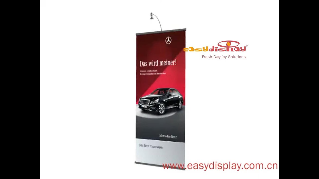 Easy L banner stand system