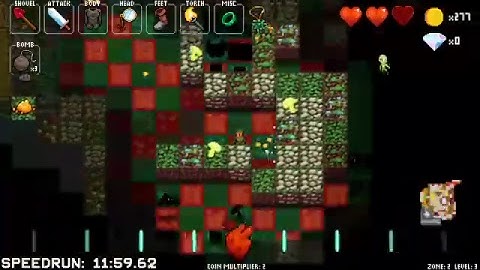 Crypt of the Necrodancer - All Zones - Monk