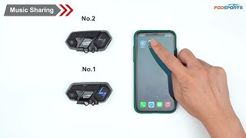 M1S Pro Bluetooth Intercom | Music Sharing & Direction Function Demo 🎵🚴‍♂️