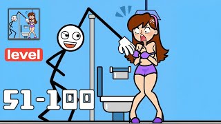 Stickman Thief: Brain Puzzle - Gameplay Walkthrough Levels 51-100 - Funny Stickman Brain Puzzle Game screenshot 2