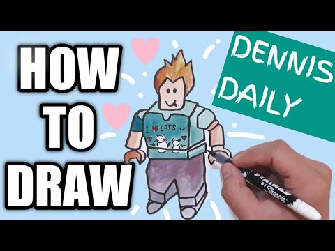 how to draw roblox denis dailydrawing ultimate secret  youtube