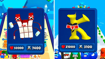 Merge Number Color Block + Merge Alphabet Dino Run - Merge Simulator Battles