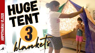 How To Make A Blanket Fort For Kids | Huge & Easy Tent