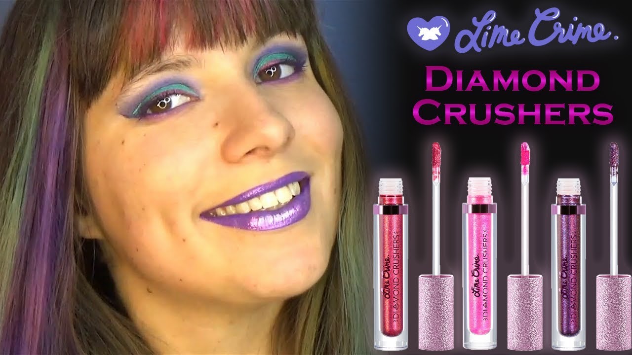 Lime Crime pink Diamond Crushers – Heirloom, Strip and Gemini  – lip swatches and review!
