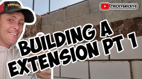 Building a extension on my own #bricklaying #construction #build