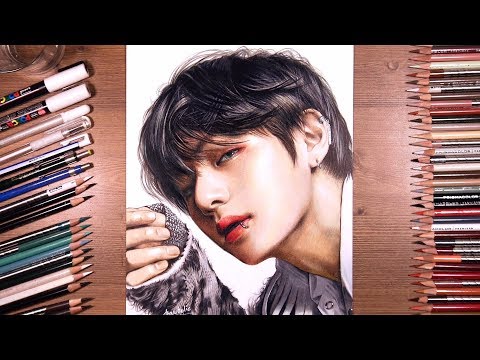 BTS: V çizimi (Taehyung) drawholic