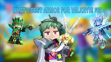 Which Armor is Best for Valkyrie Sword? Gluttony vs Medusa vs Winter | Skyblock Blockman Go