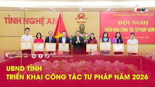 UBND Tỉnh triển khai công tác tư pháp năm 2026