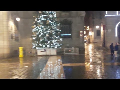 Pesebre de Plaza Sant Jaume. Barcelona. Navidad 2017.