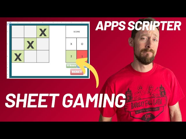 How to design Tic Tac Toe game in Google Sheets 