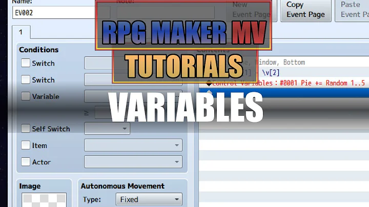RPG Maker MV - Complete Variable Tutorial