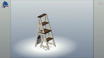 3D Animation Ladder Chair | Space Saving with multipurpose folding chair