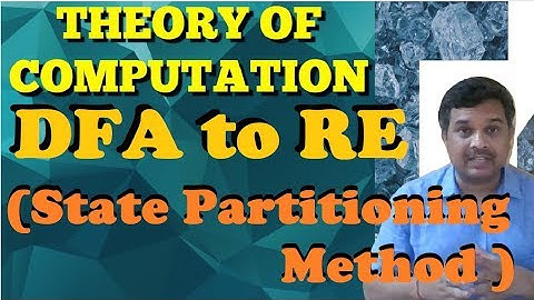 DFA to RE by State Partitioning Method -Part 1 || ToC || Studies Studio