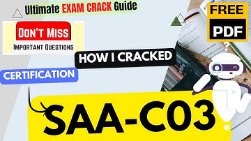 Cracked AWS SAA-C03 Exam in Just 6 hours🔥IMPORTANT TOPICS 🔥 Amazon Solutions Architect Associate-PDF
