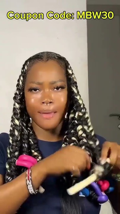 😍She Nailed it! Make Jumbo Knotless Braids Hairstyle｜Braid Tutorial ...