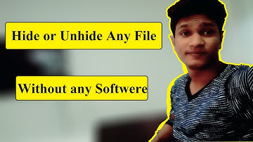 How to hide or unhide file without any software? Hiding Trick | Micro Tech