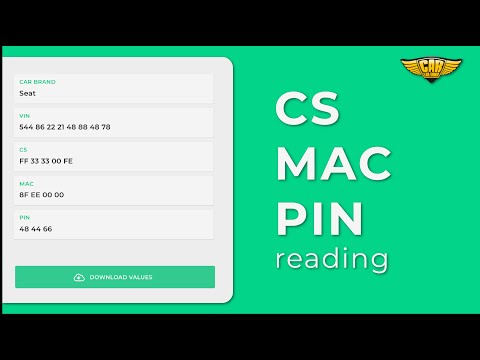 How to read CS MAC PIN values | Immo Bypass Toolbox