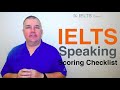 IELTS Speaking Checklist And Marking Criteria